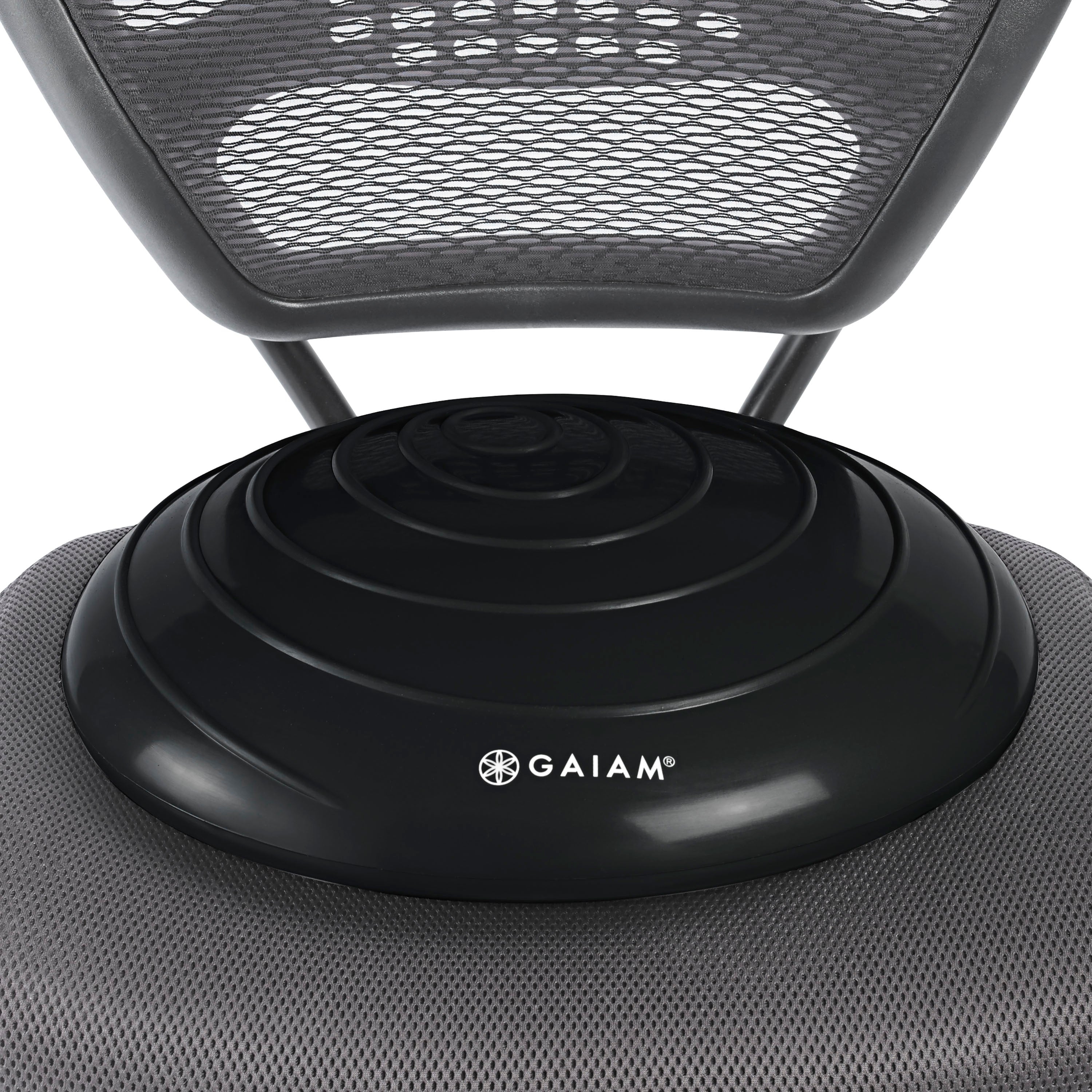 Balance Disc black on chair